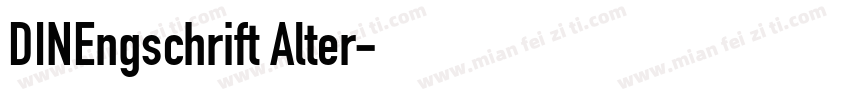 DINEngschrift Alter字体转换
